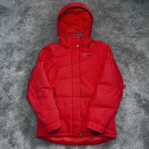 Mountain Hardwear Jacket Womens Small Orange Air Shield Puffer Hooded Down Zip